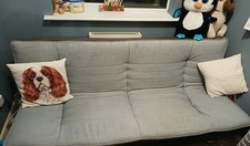 Sofa Bed, Woven Fabric, Great Condition Only Used In Spare Room As A Sofa Mainly