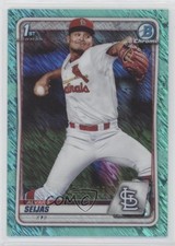 2020 Bowman Chrome Prospects Aqua Shimmer Refractor /125 Alvaro Seijas 5b1