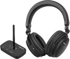 SIMOLIO Wireless Headphones for TV with 3 EQ, aptX Low Latency Bluetooth Transmi