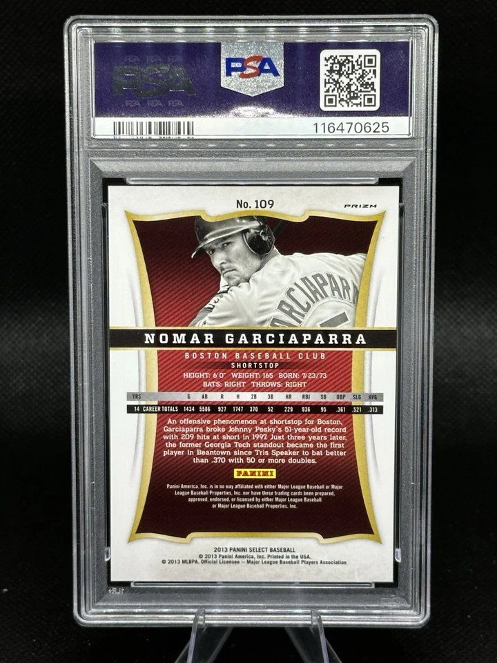 2013 Panini Select - Nomar Garciaparra #109 Silver Prizm - Image 2 of 2