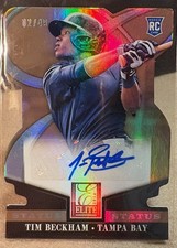 2014 Panini Donruss - Elite Signatures Tim Beckham #75 Status Gold Auto 2/49