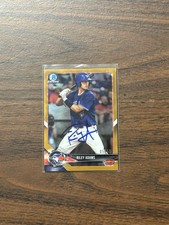 2018 Bowman Chrome Prospects Gold Refractor /50 Riley Adams #BCP241 IP Signed
