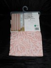 Robinson On The Shore Pink Fabric Shower Curtain Seashells Coral 70 x 72 NEW