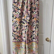 Zara Woman Floral Print Wide Leg Pants Size S