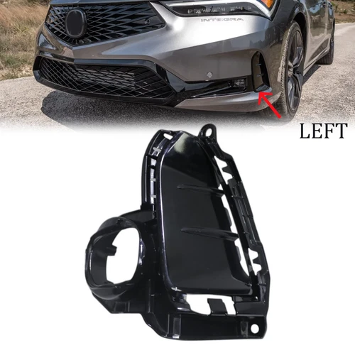 Pair Front Bumper Fog Light Lamp Trim Cover Bezel 2023-2025 Acura Integra SET - Picture 2 of 13