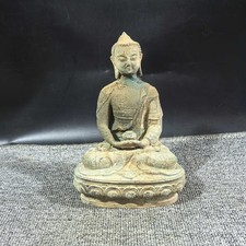 Antique Bronze Amitabha Buddha Statue Collectible