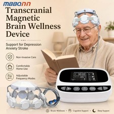Transcranial Magnetic Brain Wellness Device for Focus Mood Sleep Cognitive Care