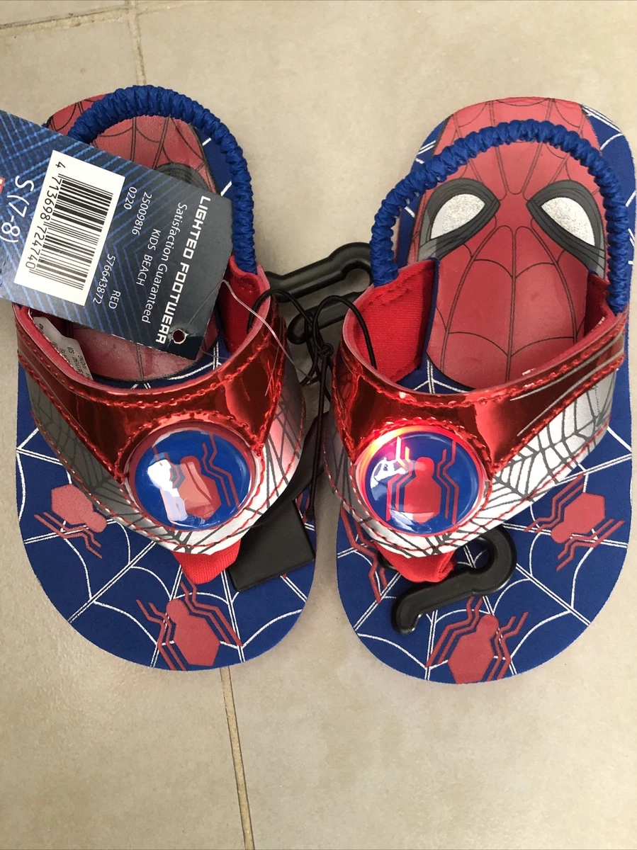 Light up hotsell spiderman sandals