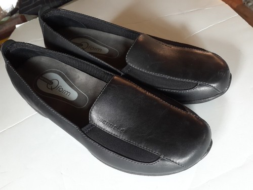 Merrell Women's US 8.5 Spire Moc Midnight Leather Foam Air Cushion 1.5" Heel EUC - Picture 3 of 9