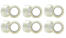 Lot of 12 Clear Packing Tape,2" Wide,2.0mil Thickness,110 Yard (300 Ft) Per Roll