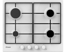 Candy Piano Cottura 4 Fuochi Gas Incasso 60 cm colore Bianco CHW6BRWW