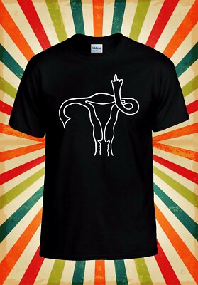 Uterus Mittelfinger cool lustig Männer Frauen Weste Tank Top Unisex T-Shirt 2674