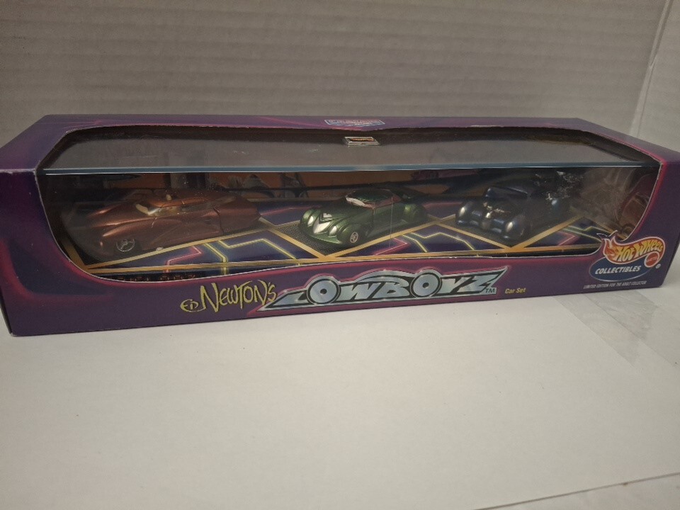 Hot Wheels Collectibles Newton's Lowboyz Custom Series (3 Car Set 1999)NEW