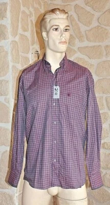 Chemise marron/bordeaux neuve taille S (2) Bande Originale étiquetée à 68€ (cm) - Photo 1/4