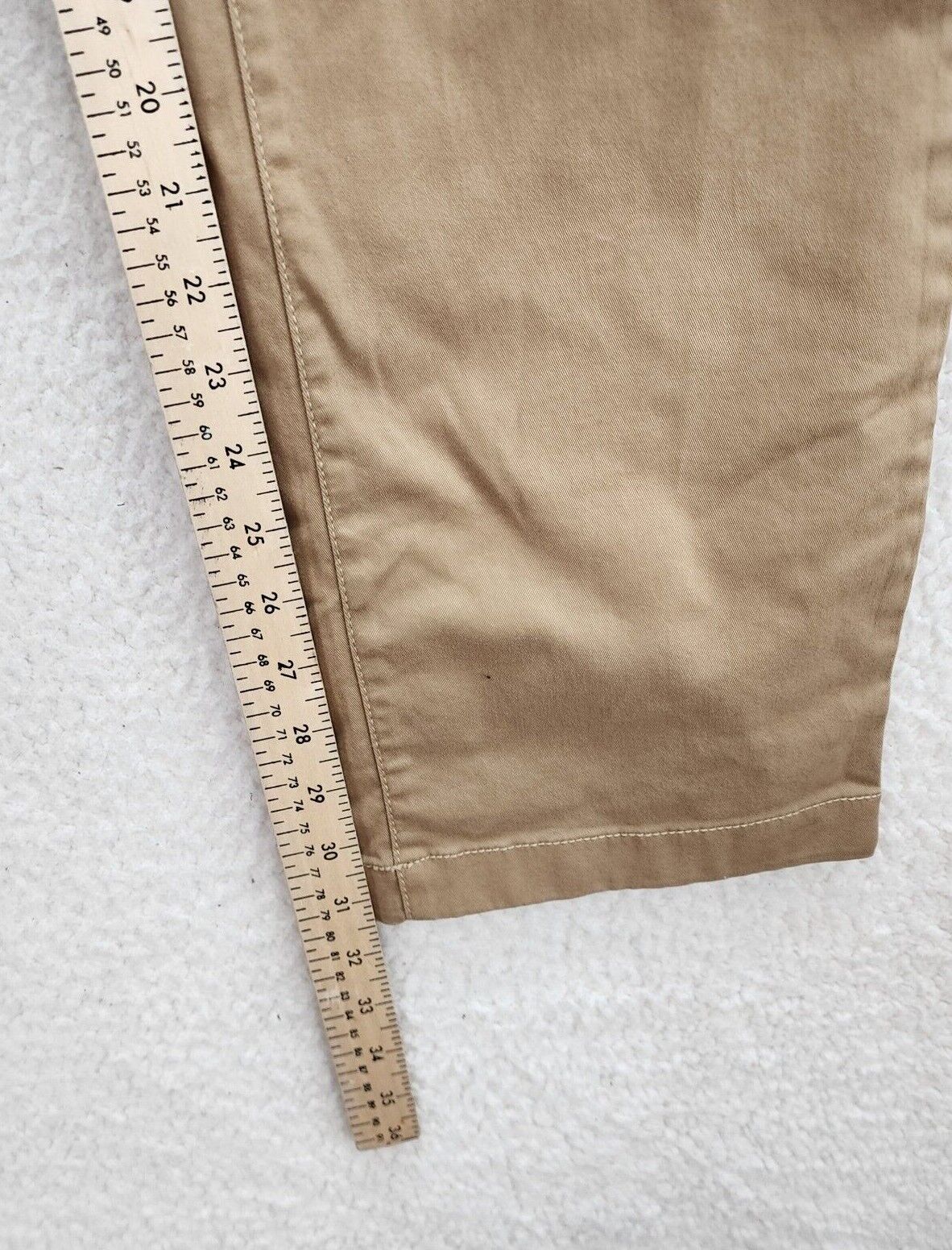 14TH & UNION Soft Denim Pants Men's 38W X 32L Tan Slim Fit Straight Cut