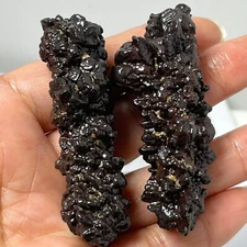 98g Limonite & Hematite pseudomorph after Marcasite - Prophecy Stone d24