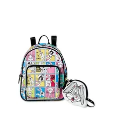 Warner Bros. Looney Tunes Bugs Bunny Women's 10.5" Mini Backpack 2-Piece Set NWT