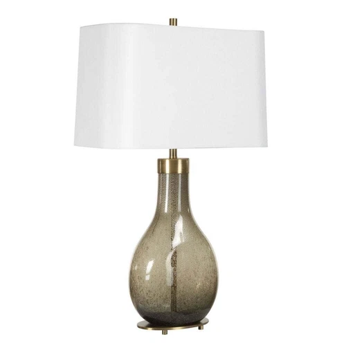 SHYLA TEARDROP SEEDED GLASS MODERN TABLE LAMP UTTERMOST 30465 - Picture 4 of 4