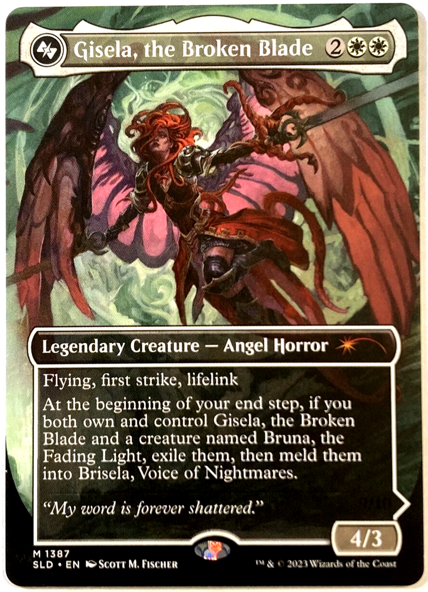 MTG Gisela, the Broken Blade *THICK CARD* Secret Lair Angels