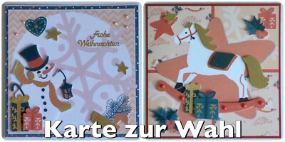 3D Grußkarte, Frohe Weihnachten, Merry Christmas, Weihnachtskarte, Karte