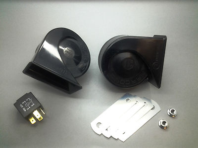MONARK 12V ELECTRIC HORN SET - CLASSIC STYLE - OLDTIMER CAR TRUCK BOAT 