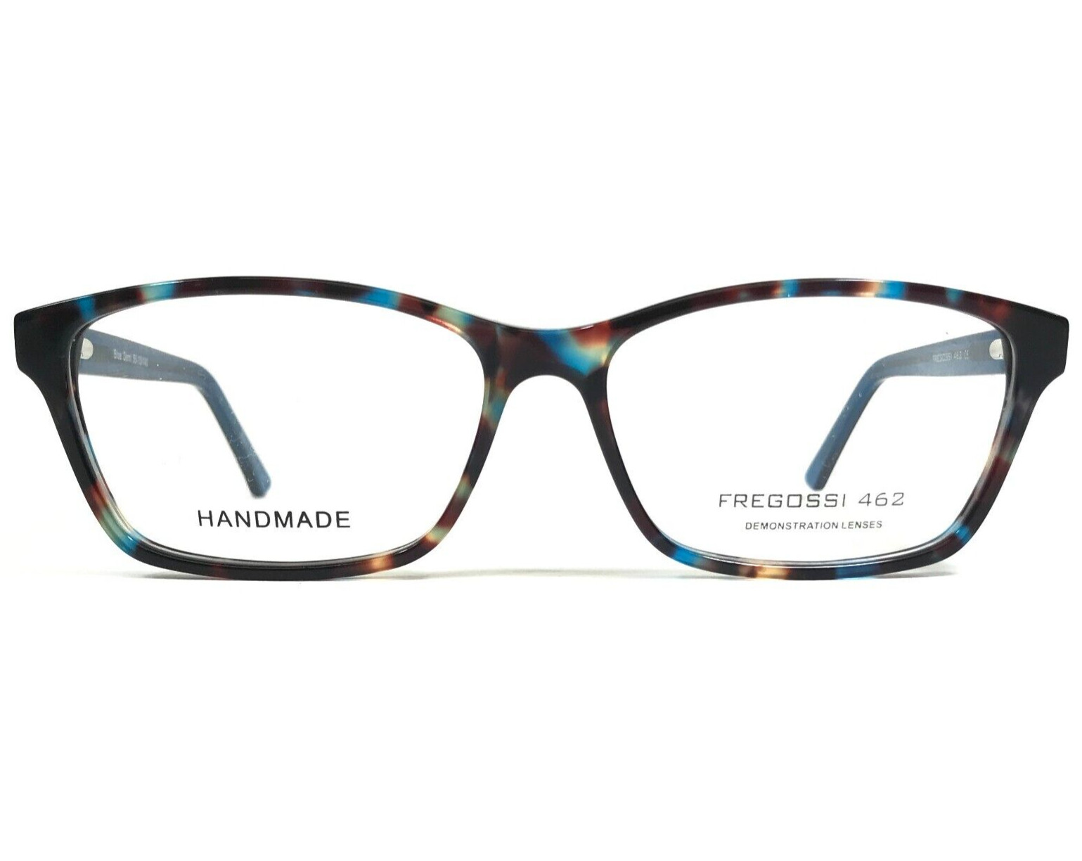 Оправа для очков Fregossi 462 Голубая демисезонная черепаховая Кошачий глаз 55-15-140