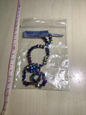 HEMATITE RAINBOW COLOURED HEARTS APPROX 6MM, 36CM STRAND.