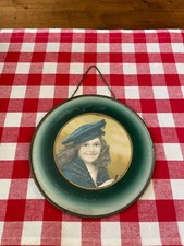 Antique Victorian Period Flue Cover, Girl in Sailor Outfit