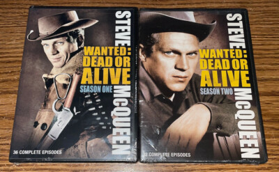 WANTED DEAD OR ALIVE COMPLETE FIRST & SECOND SEASON 1 2 DVD STEVE McQUEEN NEW