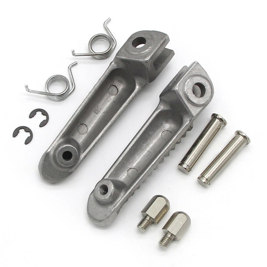 Reposapiés delantero plateado estriberas/brazo de peldaño principal para Yamaha YZF R6 YZF600 YZF R6S Foto 2 de 4