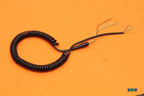Cordon de téléphone vintage (du bon vieux des années 70) spirale - fil de téléphone - NOIR - Photo 10 sur 11