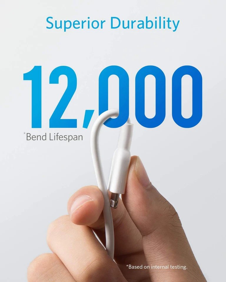 Anker Powerline II Lightning Cable 3ft MFi Certified Charging for iPhone 11/Xs/8 - Image 4 of 4