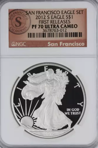 2012 S American Silver Eagle Set, Proof & Rev. Proof NGC PF70 (Ultra Cameo)