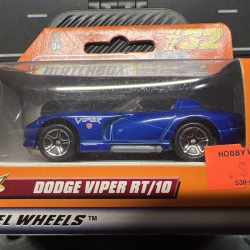 1998 MATCHBOX SUPERFAST #32 BLUE DODGE VIPER RT/10 LOOSE IN BOX - Picture 2 of 7