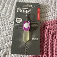 Kikkerland Mini Zipper LED Light New purple