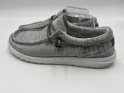 Hey Dude Wally Funk Magnetite Men\'s Light Gray Loafers size 13 Amazon.com | HEYDUDE Wally Funk - Jacquard Bungee | Loafers  main image 4
