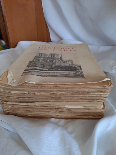 Seltenes französisches Original 1926-31 Geschichte von Paris Histoire De Paris 2 Vol. L Dubech - Bild 2 von 24