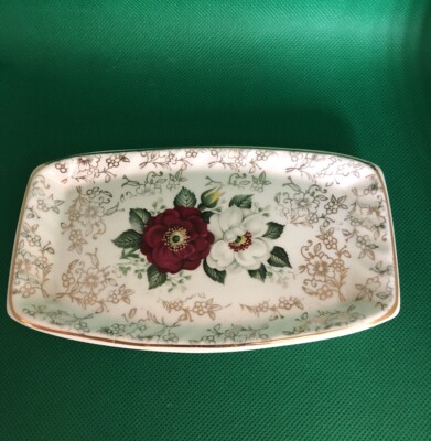 VINTAGE LONGPORT F.C.E ENGLISH BONE CHINA LANGE SCHALE SIEHE FOTOS