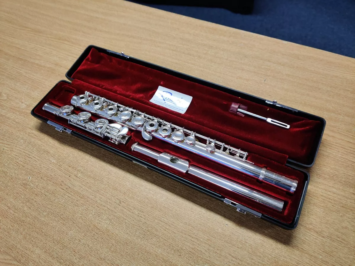 Yamaha YFL381 Open Hole Flute Silver Head B Foot Joint used