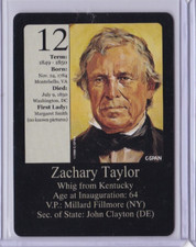 1992 CSPAN LITTLE DEBBIE PRESIDENTS WIFES #12 ZACHARY TAYLOR ID5