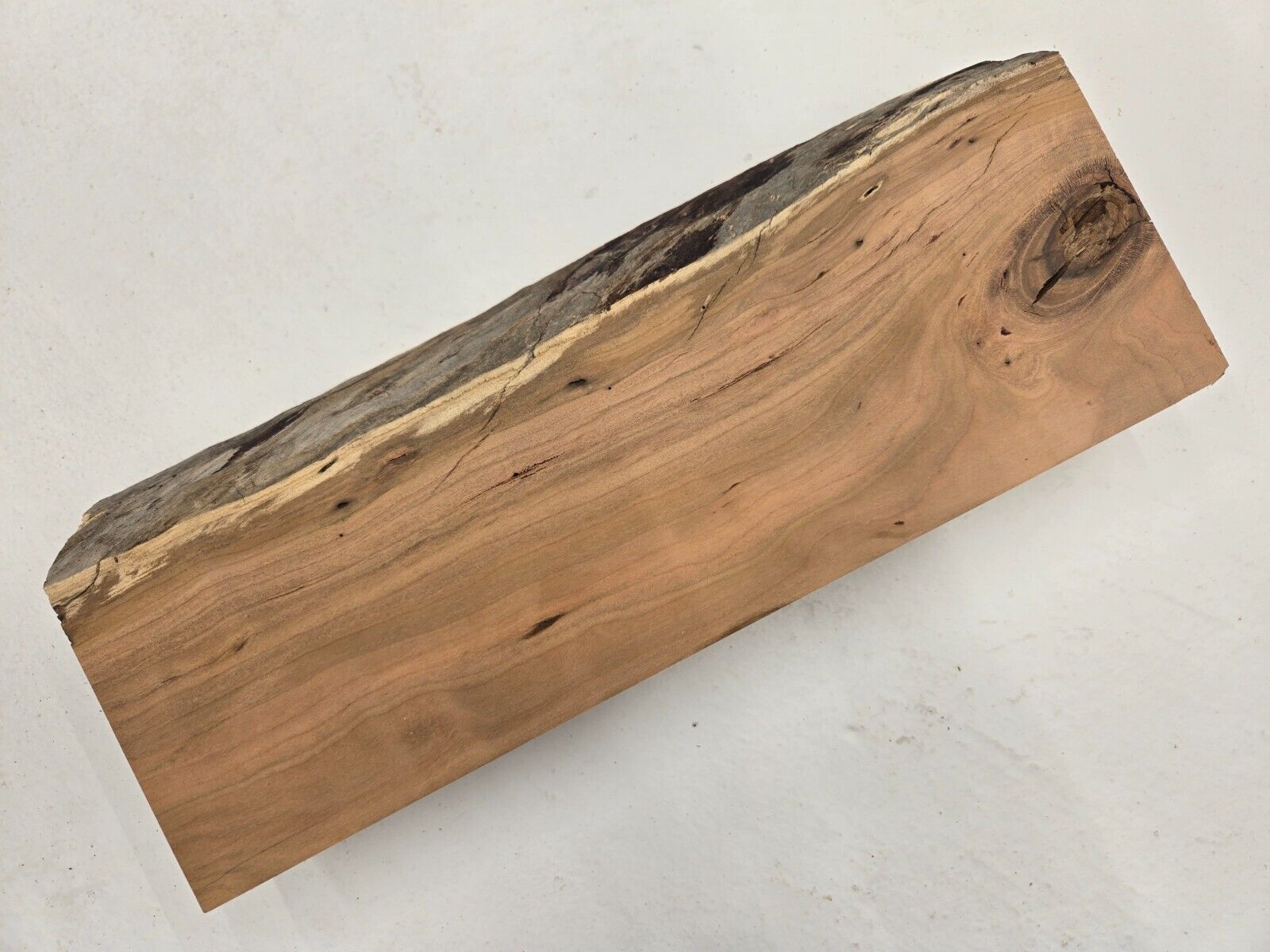 17" AWESOME! UNIQUE! Cherry Live-edge Slab Lumber Kiln-dried Wood