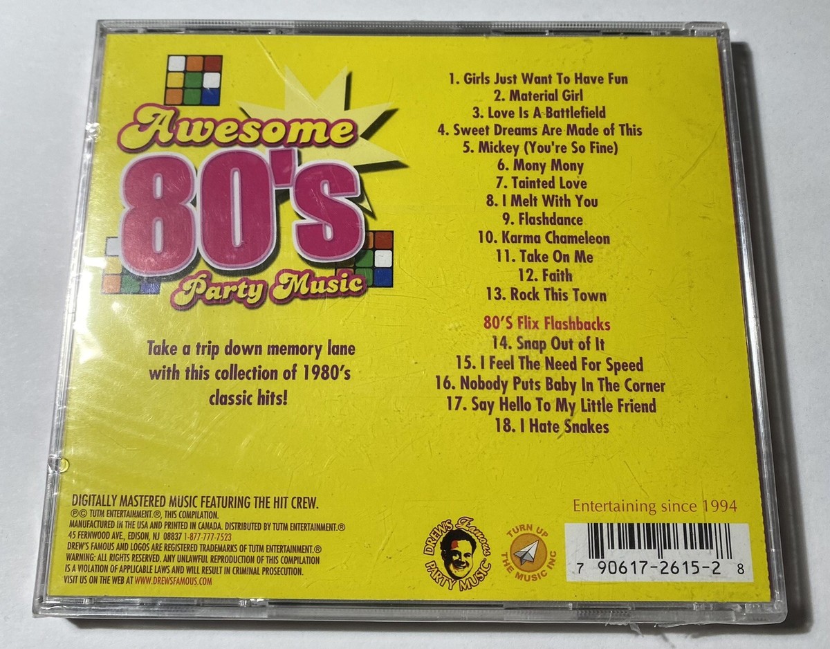 【特大20枚】80s 90s 洋楽 ダンス ディスコ CD 大量まとめ売り Drew's Famous Awesome 80's Party Music Cd New Sealed Free Shipping