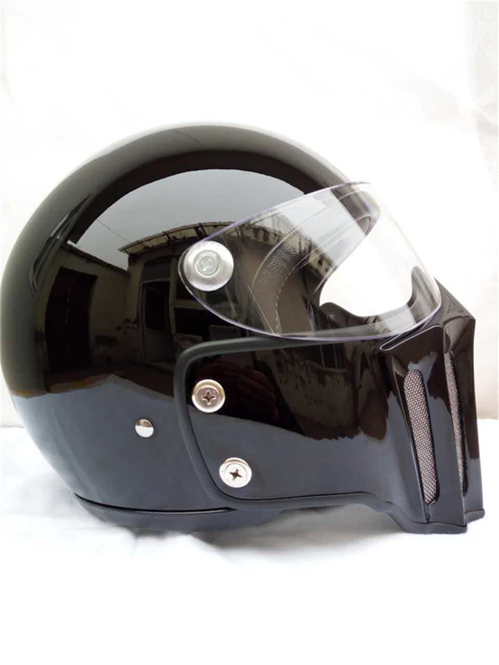 Japan Ghost Rider Retro  Motorcycle Full Face Helmet Goggles - Image 4 of 4