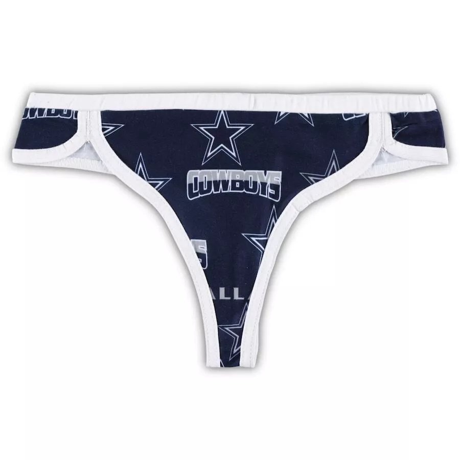 Dallas Cowboys Printed Cotton Handmade Strap Thong Panties With Cotton  Lining Football Lingerie Football Gifts Dallas Cowboys Gift Panties 