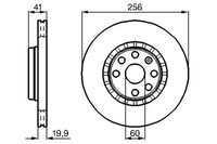 2X Bosch 0 986 478 535 Bremsscheibe FüR Opel
