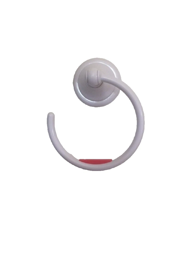 Wholesale lot of 12  NALEON Towel rings WHITE - Picture 1 of 9