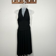 Nine West Black Tummy Sleeveless Panel Dress Size 8P