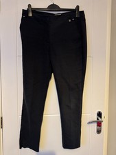 CC Petite Black Tailored Trousers Womens UK 12 Smart Office Work