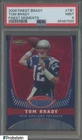 2008 Topps Finest Moments #TB1 Tom Brady Patriots 420/629 PSA 9 MINT