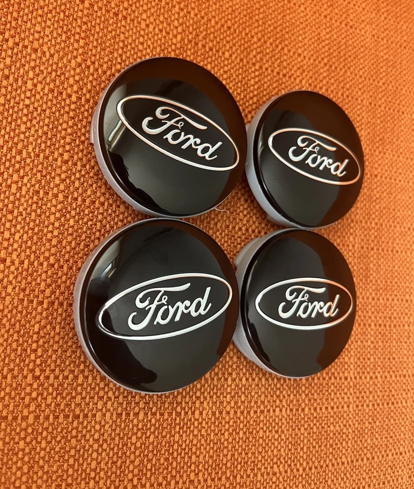 Tapacubos 4 piezas tapacubos emblema llanta NEGRO 2-1/8" para Ford 54 mm Foto 2 de 4